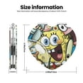 thumbnail image 3 of Zufioo SpongeBob SquarePants for Portable Pocket Makeup Mirror, Foldable Handheld Magnifying Beauty Mirror Suitable for Wallet Handbag for Women-Heart Shape, 3 of 9
