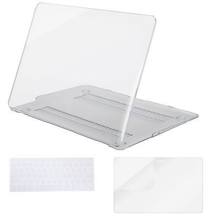 Mosiso - 3 in 1 Macbook Air 11 Inch Soft-Skin Plastic Hard Case Cover & Keyboard Cover & Screen Protector for Macbook Air 11.6