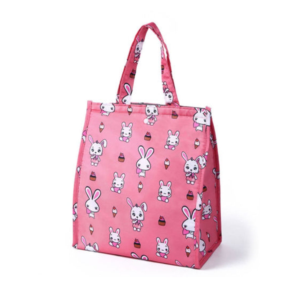1Pcs Pattern Cooler Lunch Box Portable Insulated Canvas Lunch Bag Thermal Decor