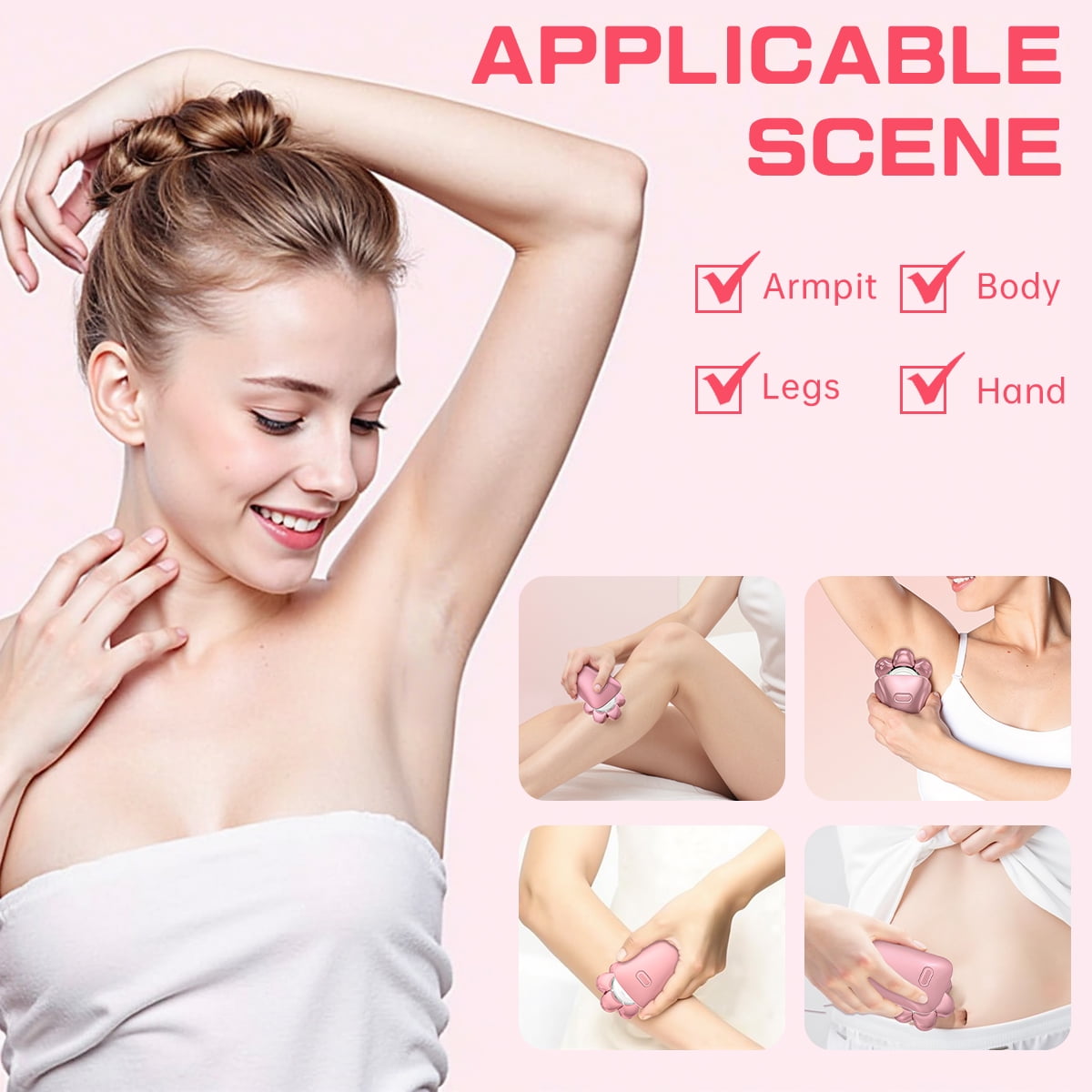 Women Electric Razors, 7D Electric Shaver for Women, 5 in 1 Lady Shavers, Wet/Dry Bikini Trimmer, Rechargeable Facial Hair Removal, Painless Face Razor for Arms Legs Armpit Pubic Area
