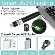 Long Range Laser Pointer,Green Laser Pointer,USB Rechargeable,for TV,LED,LCD Screen Presentation