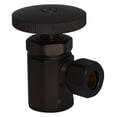 thumbnail image 2 of Westbrass 20" Flat Head Toilet Supply Line Kit with Round Handle Angle Valve, Matte Black, 2 of 10