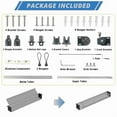 thumbnail image 4 of ICEFEEL 90% UV Block Outdoor Roller Shade - Waterproof Retractable Sun Screen 96" Wx72" H,Cordless HDPE Fabric for Patio,Garden, Windows,Grey., 4 of 5