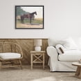 thumbnail image 3 of Stupell Industries Transitional Saddled Horse in Farm Yard Black Floating Frame Canvas Art, 21 x 17, by Stellar Design Studio, 3 of 8
