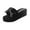 Black, variant on GERsome Women's Wedge Sandals Bow-Knot Platform Flip-Flops Beach Sandals Fashion Summer Thong
