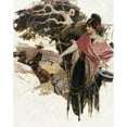 thumbnail image 2 of Herbert Morton Stoops 15x18 Black Ornate Wood Framed Double Matted Museum Art Print Titled - The Doll House (1924), 2 of 5