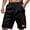 Black, variant on Casual Summer Shorts for Men Drawstring Lyocell Linen Shorts Lightweight Stretch Summer Vacation Beach Short with Pockets