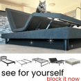 thumbnail image 4 of Under Bed Blocker for Pets - See What You’ve Been Missing. Whole Bed Kit Patent - Adjustable Height & Length, Custom Fits All Beds, Black Cardboard, 4 of 7