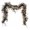 Black & White, variant on 6 ft Halloween LED Rattan Garland, Purple Artificial Vine with Warm White Lights, Spooky Twig Lights for Fireplace Mantel, Staircase Railing, Doorway, Window & Ghost House Decor