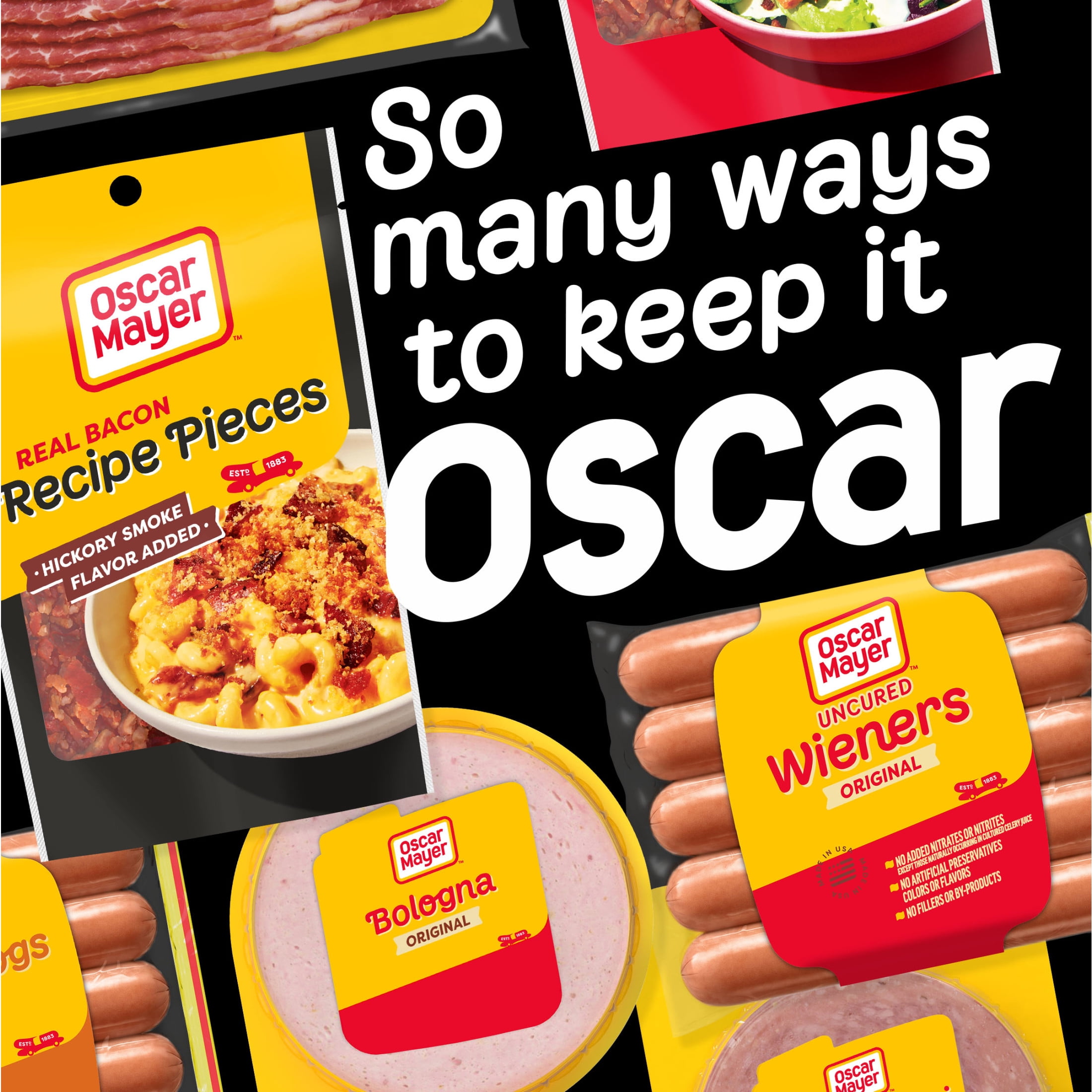 Oscar Mayer Real Bacon Recipe Pieces, 2.8 oz Bag, 0.5-1 cup