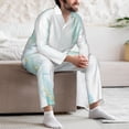 thumbnail image 7 of Lsque Gold Lines Marble Watercolor Pattern Long Sleeve Pajama Set for Men - Soft 2-Piece Sleepwear and Loungewear Set with Pockets, Comfy Nightwear-XX-Large, 7 of 7