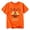 0-Orange563, variant on Kiijoy Boys Thanksgiving Graphic Tee Turkey Short Sleeve T-Shirt Top, Orange, Sizes 1-13