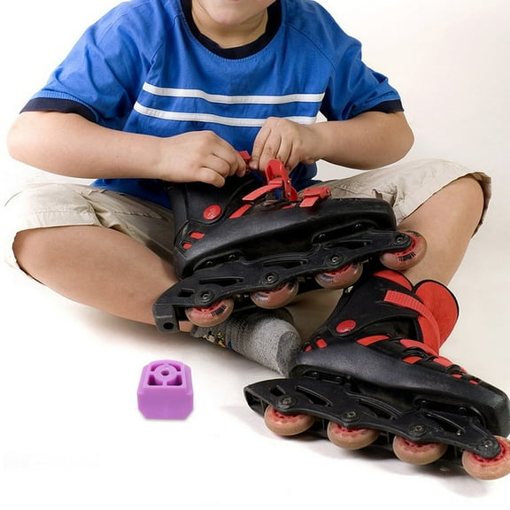 OFFIGAM Junior Skate Brakes in High Visibility Violet Color, Materials for Safety