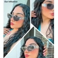 thumbnail image 3 of Gafas de Sol Retro con Montura Rectangular Vintage FEISEDY B2322, 3 of 6