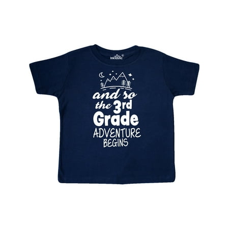 

Inktastic The 3rd Grade Adventure Begins Gift Toddler Boy or Toddler Girl T-Shirt