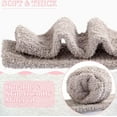 thumbnail image 3 of Fuzzy Socks for Women 4 Pairs Knee Fuzzy Socks Soft Warm High Socks Plush Winter Long Socks, 3 of 6
