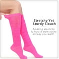 thumbnail image 4 of womens fashion slouch socks 3pairs(1pack) (pink), 4 of 6