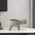 thumbnail image 4 of GROWTH TANK Pot de Fleurs en Céramique Pots de Cactus Vase Gris, 4 of 8