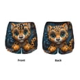 thumbnail image 3 of KLL Playful Leopard Art Pattern Shorts Women,Athletic Shorts High Waisted Running Shorts Pocket Sporty Short Gym Elastic Workout Shorts-X-Large, 3 of 7