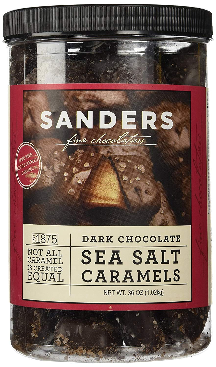 Sanders Dark Chocolate Sea Salt Caramels 36 oz. - Walmart.com