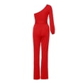 thumbnail image 5 of Jumpsuits For Women, Long Rompers For Women, Floral Jumpsuits For Women, Women's Jumpsuit, White Jumpsuit, White Jumpsuits For Women Sexy, Strapless Rompermom And Daughter Matching Outfits,Red, 5 of 5