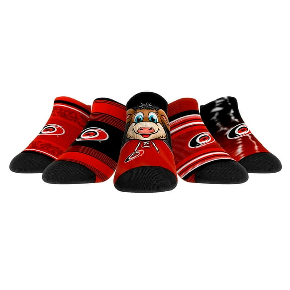Unisex Rock Em Socks Carolina Hurricanes Super Fan Five-Pack Low-Cut Socks Set