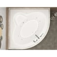 thumbnail image 3 of Alexandria 85 in. x 67 in. Corner Air and Whirlpool Jetted Bathtub with Right Drain in White, 3 of 10