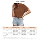 thumbnail image 5 of Blusa De Manga Corta,Camisa De Manga Corta De Color Liso De Manga Corta Para Mujer Top Con Botones De Color Liso Innovación Moderna, 5 of 5