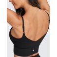 thumbnail image 3 of Top deportivo CRZ YOGA ajustable con espalda en V, sin aro, negro, talla S, 3 of 5