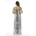 thumbnail image 3 of 21820-WB-XL Riviera Sun Summer Dresses Maxi Dress Sundresses for Women (1X, White / Black), 3 of 3