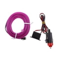 thumbnail image 2 of Tubo de tirarere de alambre lámpara fría de universal para coche de 3 metros con inversor de accionamiento V - Púrpura yotijar Tira de luz LED de alambre de neón, 2 of 9