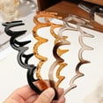 thumbnail image 3 of Women Headband Anti-slip Teeth Non-Fading Material Hairband Bright Color Bathing Headpiece Hair Accessory, 3 of 8