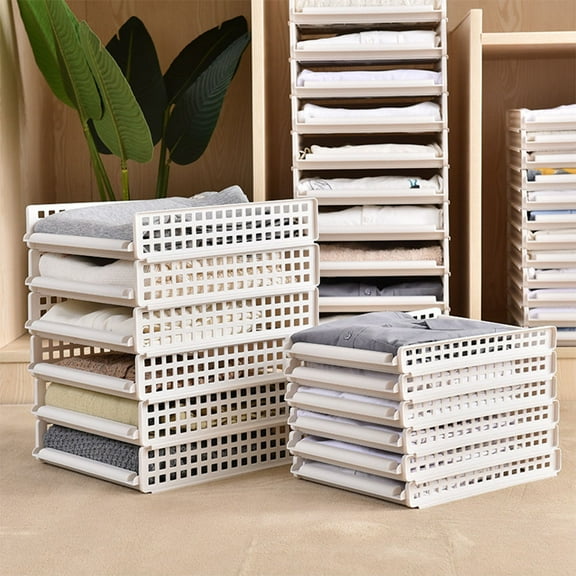 COSMOBETTY 3Pcs Wardrobe Board Rectangular White Plastic For Clothes And Ventilation In Home Wardrobes