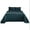 Deep Sea, variant on Basket Weave 100% Cotton Jacquard Matelassé Bedspread Set Garnet / Twin