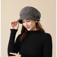 thumbnail image 3 of SikaFu Ladies Party Hat Middle-aged and Elderly Warm All-match Basin Hats Autumn and Winter Fashion Youth Leisure Simple Fisherman Cap, 3 of 6