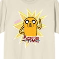 thumbnail image 2 of Adventure Time Magical Dog Jake Adult Natural Short Sleeve Tee-Small, 2 of 3