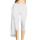 thumbnail image 4 of Pantalones Largos de Pierna Ancha para las Mujeres Pantalones Casuales de Cintura Elástica Alta, Pantalones de Mezcla de Poliéster de Ajuste Suelto Recto, 4 of 4
