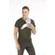thumbnail image 1 of Camiseta de seguridad con bolsillo de canguro para portabebés, ropa de embarazo para madre, padre, mangas cortas, camisetas de algodón de nailon para alimentación, 1 of 4
