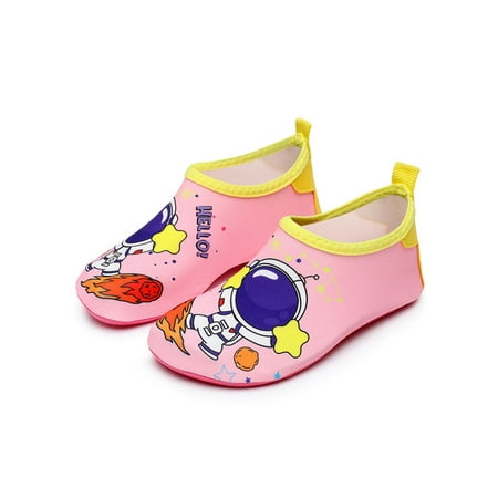 

SIMANLAN Kids Water Shoes Surfing Aqua Socks Quick Dry Beach Shoe Outdoor Non-Slip Barefoot Summer Slip On Flats 3404 Astronomy Fan 13C