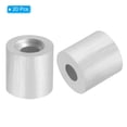 thumbnail image 3 of Unique Bargains 1/4'/6mm Wire Rope Stop Sleeve,Aluminum Crimping Loop Sleeve,Silver, 20 Pack, 3 of 5