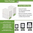 thumbnail image 4 of 9 Pack Hpa300 HEPA Replacement Filter R for Honeywell HPA300 HPA200 HPA100 HPA090 Series Air Purifier, Compared to HRF-R3 HRF-R2 HRF-R1, 4 of 5