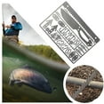 thumbnail image 4 of Tarjeta De Herramientas Tarjeta de gancho de pesca de supervivencia EDC para exteriores de acero inoxidable, tarjetas de herramientas para acampar y senderismo, 4 of 4