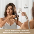 thumbnail image 2 of Dreame Gleam Hair Dryer – Powerful Fast Drying, Lightweight, 200M Negative Ions for Frizz-Free Shine, Low Noise, Intelligent Temperature Control, 4 Temp Settings, Compact & Ergonomic Design,White, 2 of 10