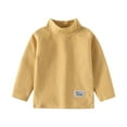 thumbnail image 2 of T-shirts à Manches Longues pour Bébés et Tout-Petits 1-6 Ans, Col Roulé, Molleton Rayé, Couche de Base Thermique, Hauts, Blouse pour Filles et Garçons, 2 of 9