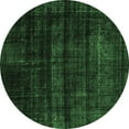 thumbnail image 1 of Ahgly Company Indoor Round Persian Emerald Green Bohemian Area Rugs, 4' Round, 1 of 4
