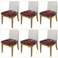 thumbnail image 2 of KLL tractor Pattern Seat Covers for Dining Room Chairs,Washable Chair Seat Chair Covers Seat Protector-Six Piece, 2 of 7