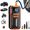 Orange, variant on Tire Inflator, Acmount 160PSI Air Pump For Car Tires, 10000mAh Rechargeable Fast Inflation Tire Pump with LED Light and Auto Shut-Off Function for Car, Motorcycle, Bicycle, Balls