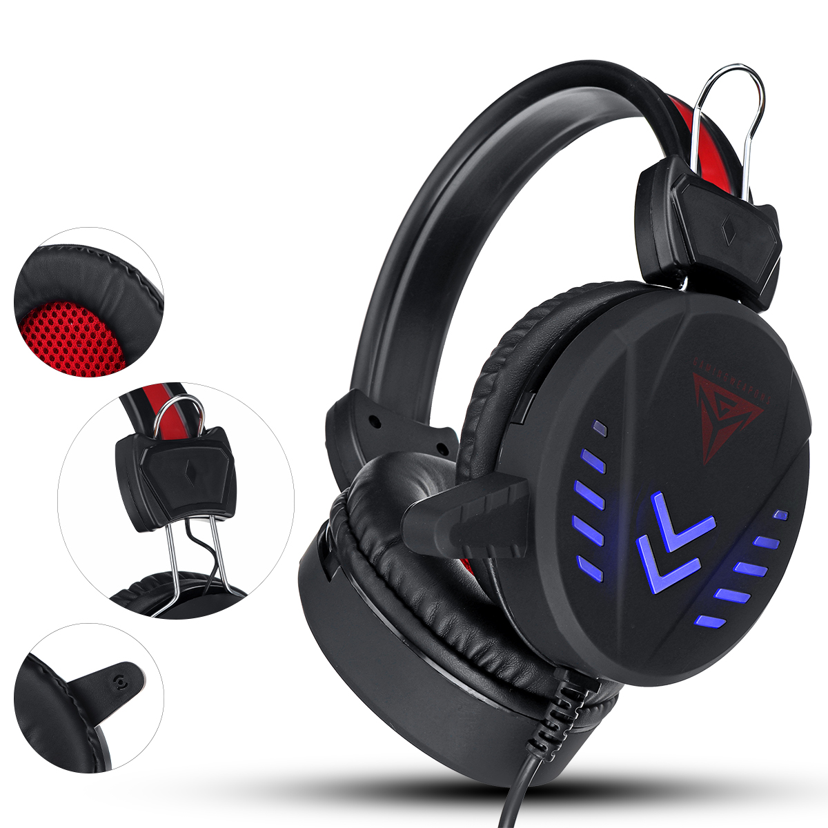 .5mm gaming headset mic led headphones surround for pc mac laptop ps4 xbox one .5mm gaming headset mic led headphones surround for pc mac laptop ps4 xbox one