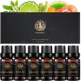 thumbnail image 1 of Aromatherapy Neroli Essential Oil Set for Diffuser, 100% Pure Grapefruit Essential Oils Set for Humidifier, 6x10ml Aromatherapy Lemon Essential Oil Set - Orange, Bergamot, Lemongrass Oils Set for Home, 1 of 6
