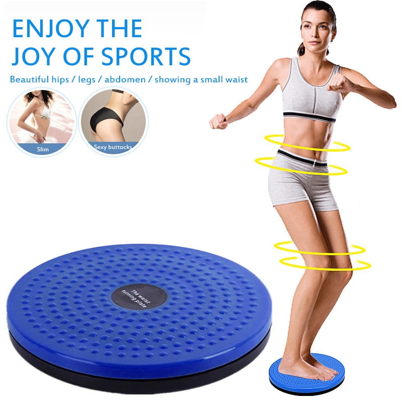 Planche Rotative Disque Torsion Taille - Appareil Fitness Avec Massage Pieds, Noir